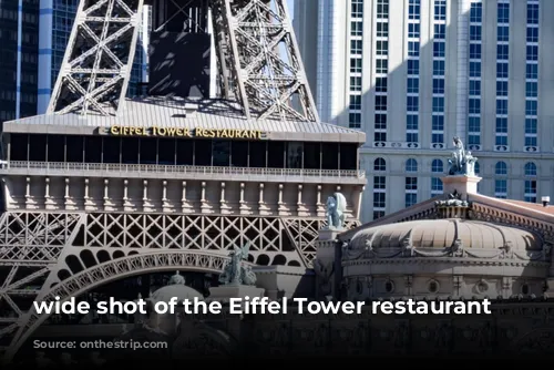 wide shot of the Eiffel Tower restaurant