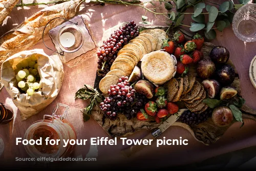 Food for your Eiffel Tower picnic