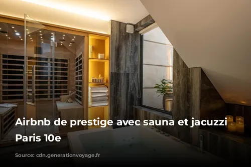 Airbnb de prestige avec sauna et jacuzzi à Paris 10e