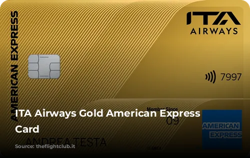 ITA Airways Gold American Express Credit Card