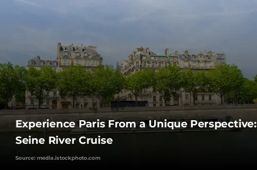 Experience Paris From a Unique Perspective: A Seine River Cruise