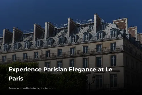 Experience Parisian Elegance at Le Belmont Paris