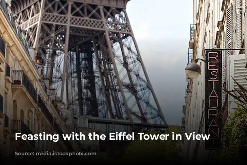 Feasting with the Eiffel Tower in View