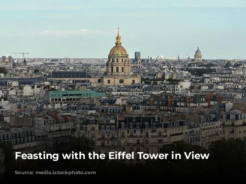 Feasting with the Eiffel Tower in View