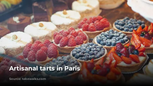 Artisanal tarts in Paris