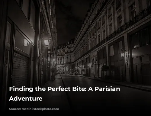 Finding the Perfect Bite: A Parisian Culinary Adventure