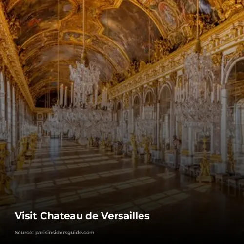 Visit Chateau de Versailles