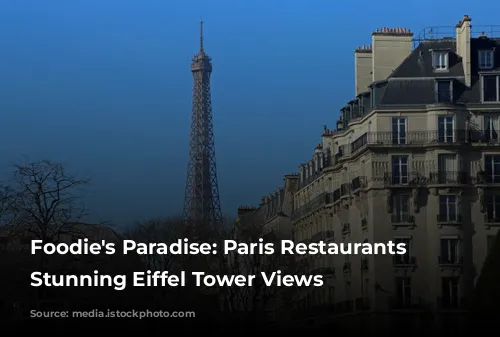 Foodie's Paradise: Paris Restaurants with Stunning Eiffel Tower Views