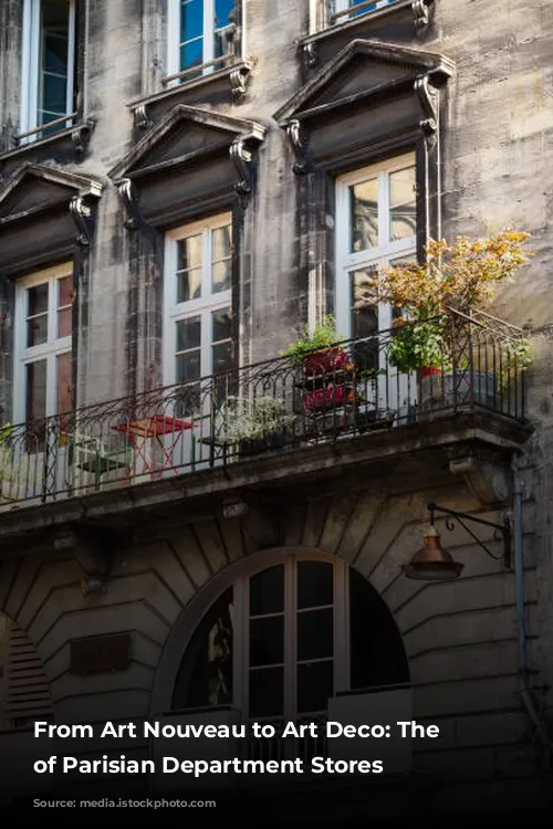 From Art Nouveau to Art Deco: The Transformation of Parisian Department Stores