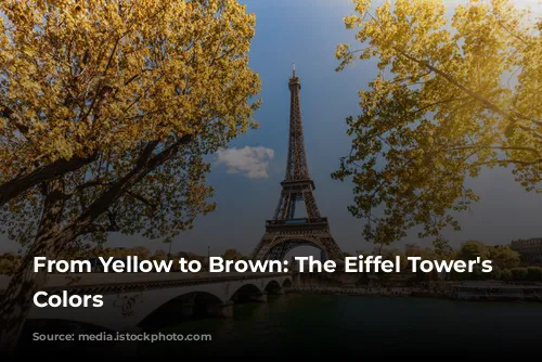 From Yellow to Brown: The Eiffel Tower's Changing Colors