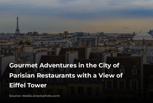 Gourmet Adventures in the City of Lights: Parisian Restaurants with a View of the Eiffel Tower