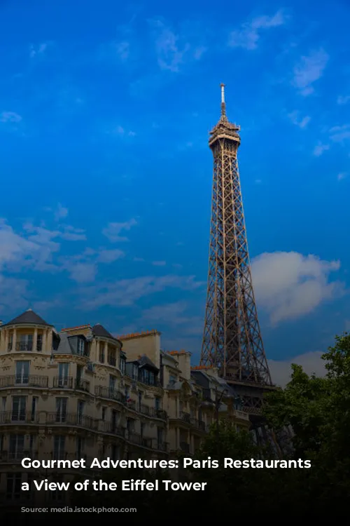 Gourmet Adventures: Paris Restaurants with a View of the Eiffel Tower