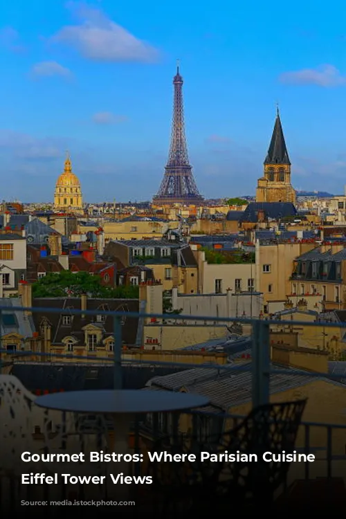 Gourmet Bistros: Where Parisian Cuisine Meets Eiffel Tower Views