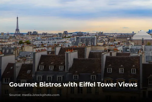 Gourmet Bistros with Eiffel Tower Views