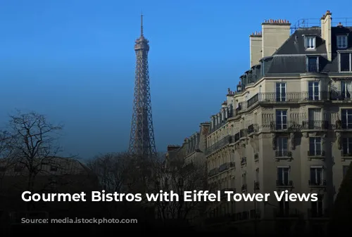 Gourmet Bistros with Eiffel Tower Views