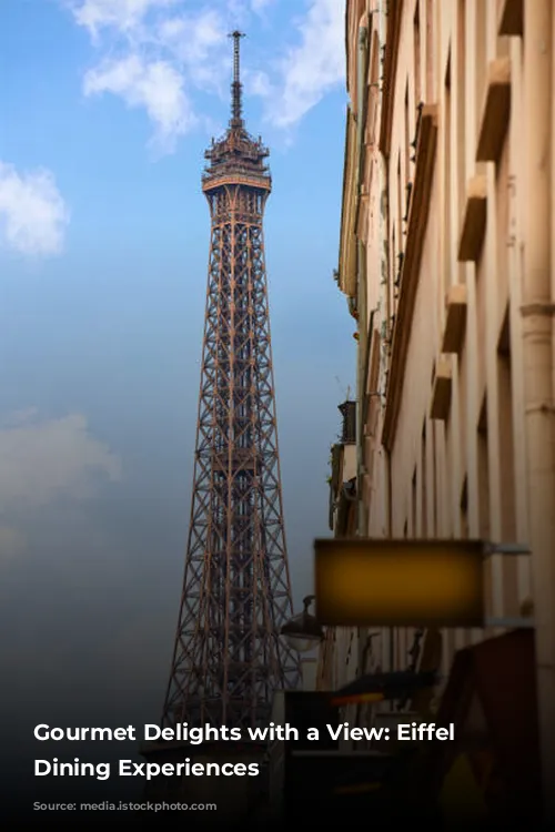 Gourmet Delights with a View:  Eiffel Tower Dining Experiences