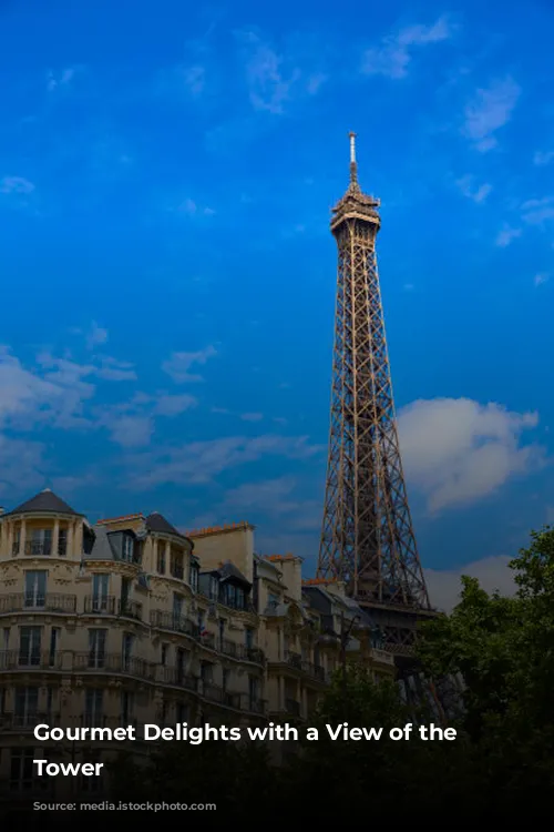 Gourmet Delights with a View of the Eiffel Tower