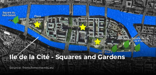 Ile de la Cité - Squares and Gardens