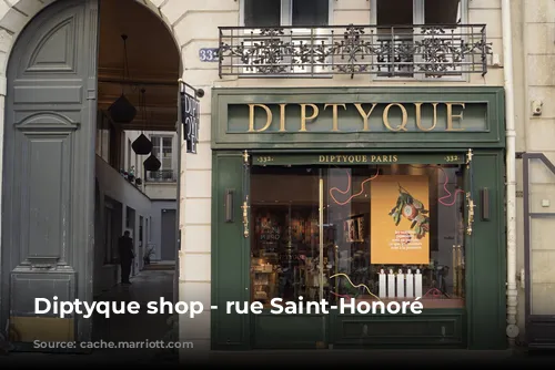 Diptyque shop - rue Saint-Honoré