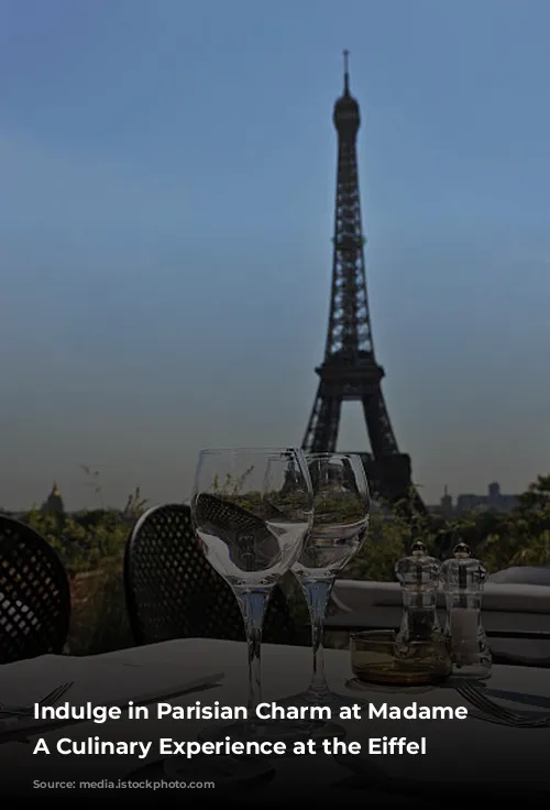 Indulge in Parisian Charm at Madame Brasserie: A Culinary Experience at the Eiffel Tower