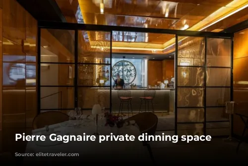 Pierre Gagnaire private dinning space