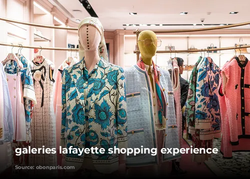 galeries lafayette shopping experience