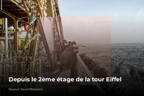 Depuis le 2ème étage de la tour Eiffel