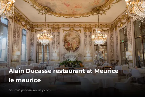 Alain Ducasse restaurant at Meurice © le meurice