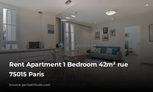 Rent Apartment 1 Bedroom 42m² rue Gutenberg, 75015 Paris