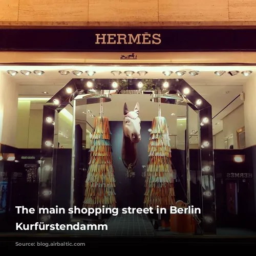 The main shopping street in Berlin - Kurfürstendamm