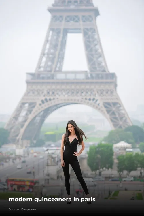 modern quinceanera in paris