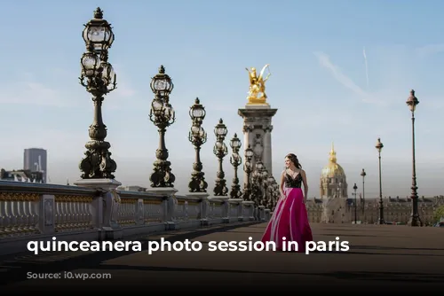 quinceanera photo session in paris france