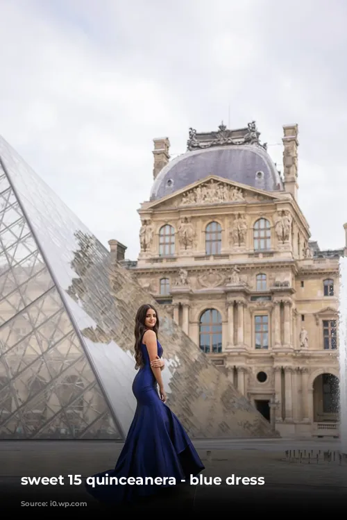 sweet 15 quinceanera - blue dress