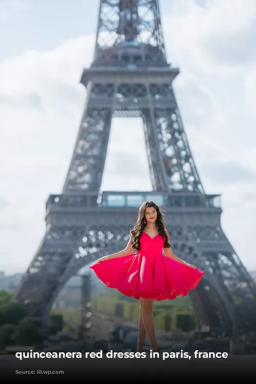 quinceanera red dresses in paris, france