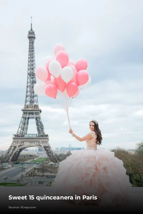 Sweet 15 quinceanera in Paris