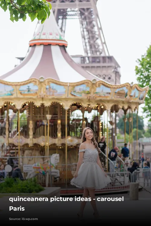 quinceanera picture ideas - carousel in Paris