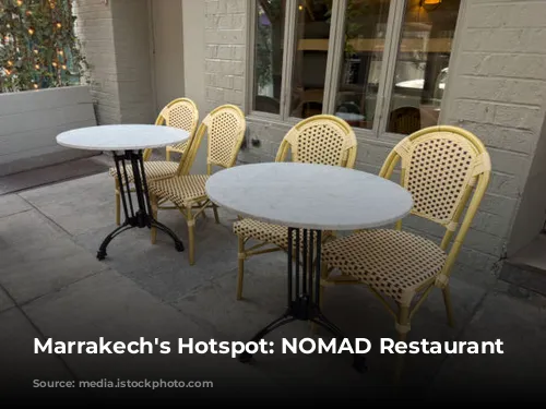 Marrakech's Hotspot: NOMAD Restaurant