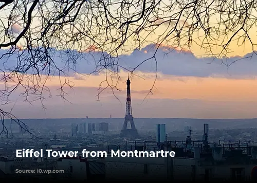 Eiffel Tower from Montmartre