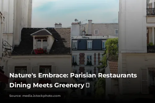 Nature's Embrace: Parisian Restaurants Where Dining Meets Greenery 🌿