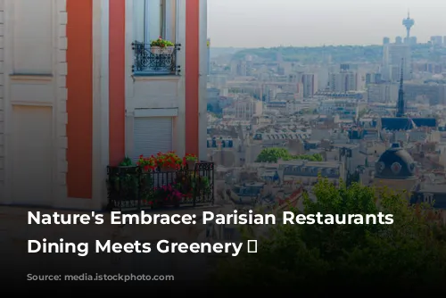 Nature's Embrace: Parisian Restaurants Where Dining Meets Greenery 🌿