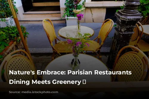 Nature's Embrace: Parisian Restaurants Where Dining Meets Greenery 🌿