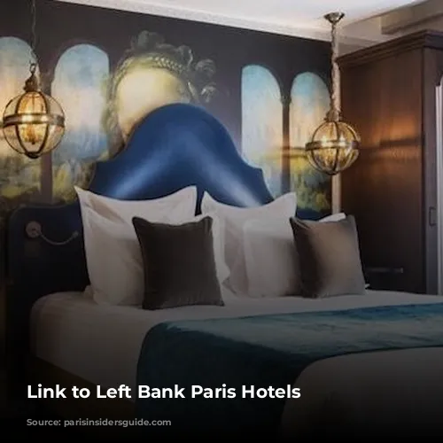 Link to Left Bank Paris Hotels