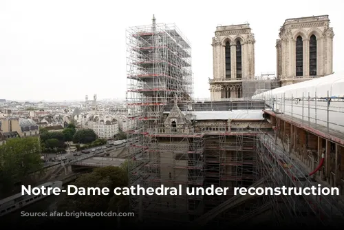 Notre-Dame cathedral under reconstruction