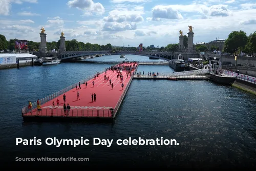 Paris Olympic Day celebration.