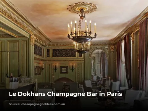 Le Dokhans Champagne Bar in Paris France