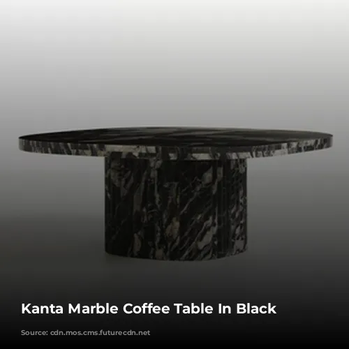 Kanta Marble Coffee Table In Black