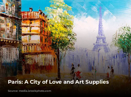 Paris: A City of Love and Art Supplies