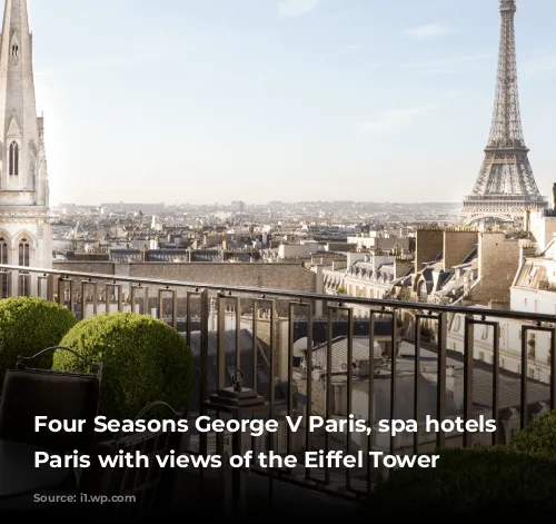 Four Seasons George V Paris, spa hotels in Paris with views of the Eiffel Tower