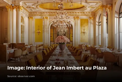 Image: Interior of Jean Imbert au Plaza Athénée.