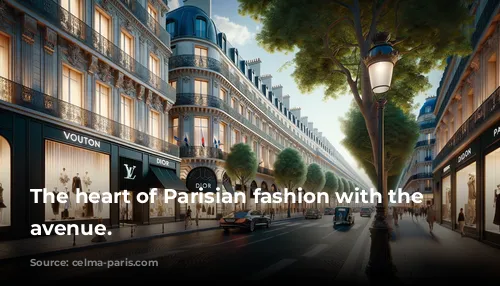 The heart of Parisian fashion with the Champs-Élysées avenue.